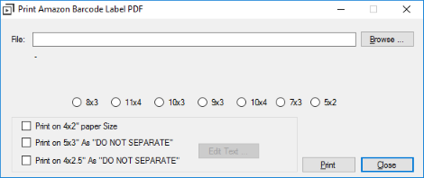 Barcode (FNSKU) Label Printer for Windows